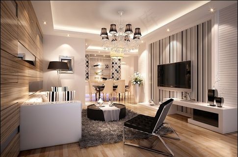 电视背景墙装修设计效果图