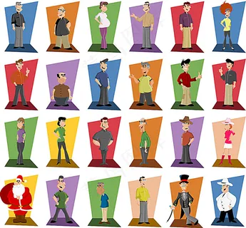 卡通生活人物图标