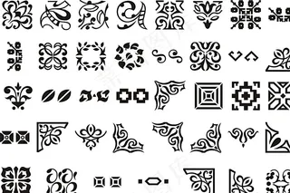 时尚花边 花纹 底纹 边框图案图片