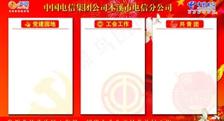 电信党群建设宣传栏图片