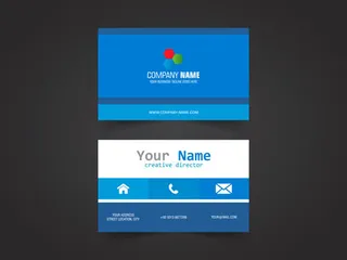 五彩缤纷效果名片