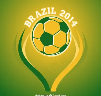 世界杯足球海报矢量图