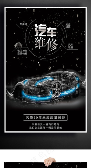 汽车维修宣传海报