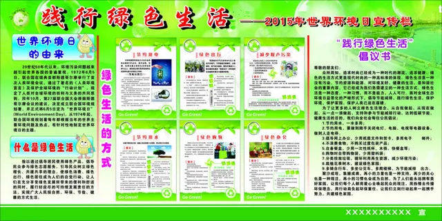 世界环境日板报 世界环境日板报