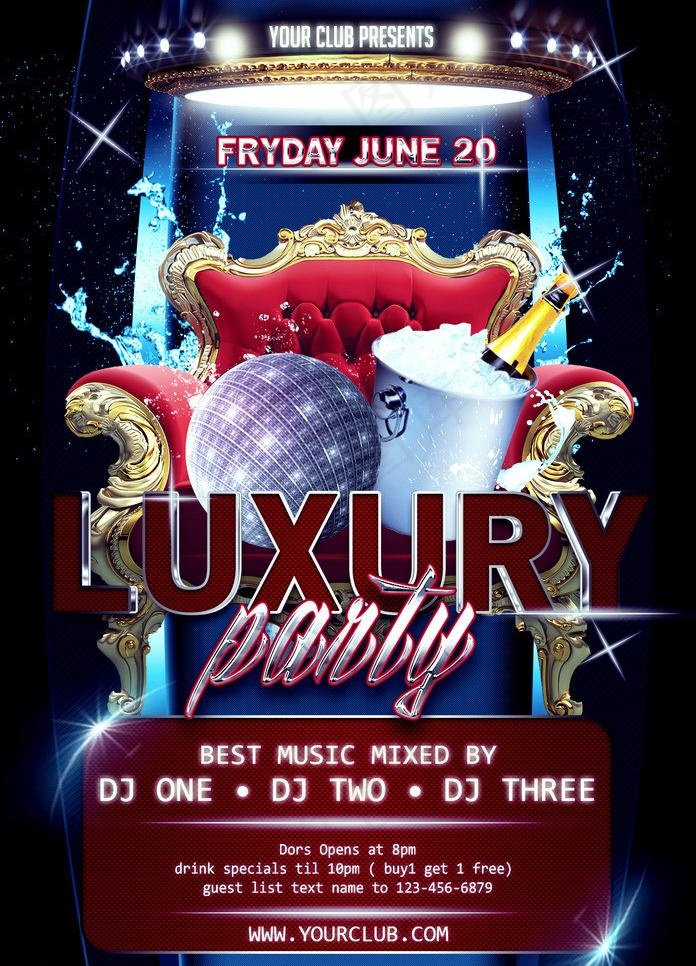 奢华派对海报图片