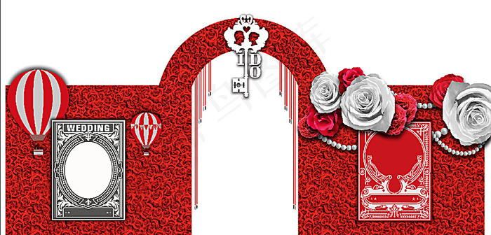婚礼浪漫主题分层图图片