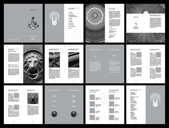 MAYBACH 宣传画册 矢量EP...eps,ai矢量模版下载