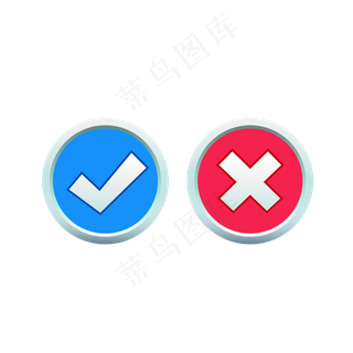 矢量手绘对错符号图标矢量手绘对错符号图标