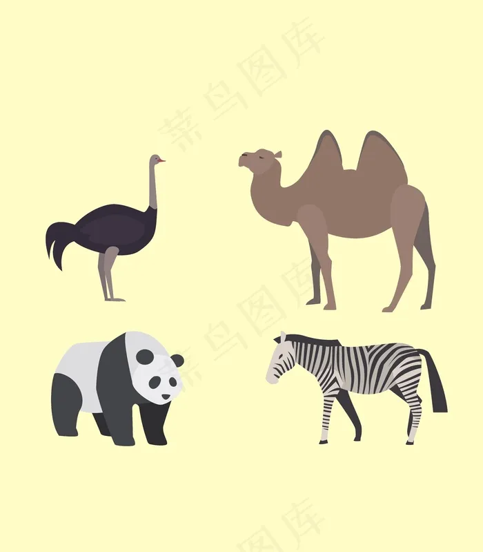 动物图案插画
