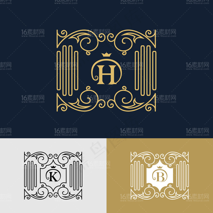 时尚英文标志设计矢量素材