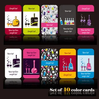 酒吧名片卡片设计矢量素材