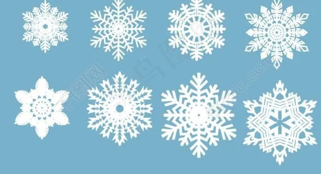 雪花图片psd模版下载