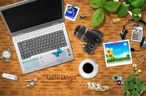 笔记本电脑展板