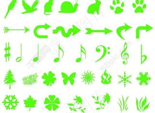 各种事物剪影图片