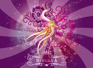 凤凰涅槃主题矢量素材