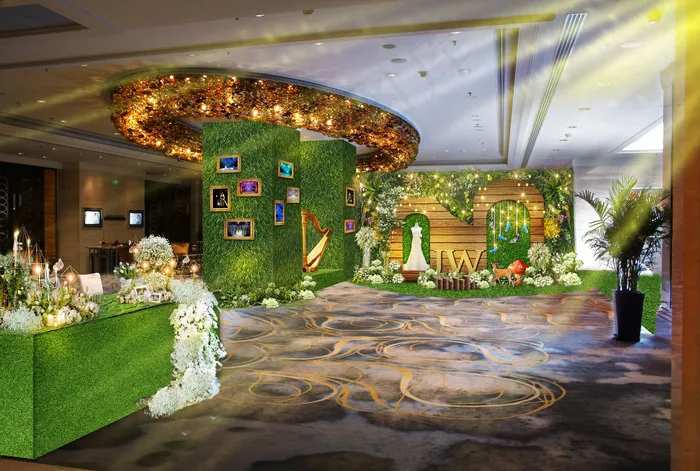 森系婚礼效果图psd模版下载