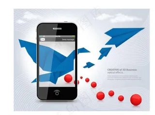 手机千纸鹤图片