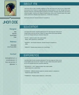 国外简历模板图片