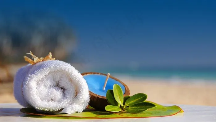 海滩背景素材图片