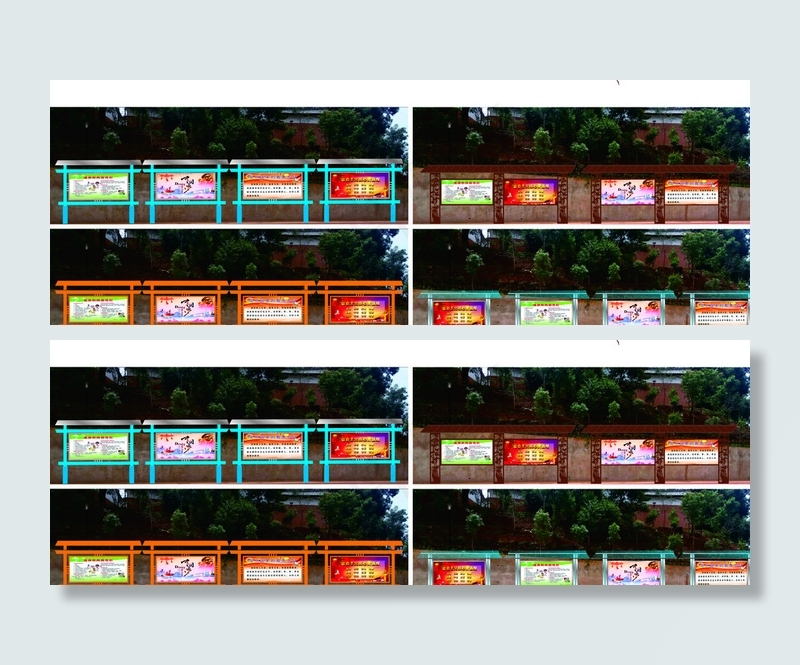 宣传栏 效果图 展板 校园文化图片