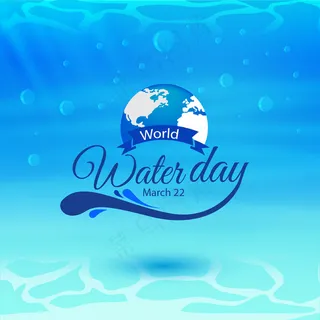 蓝色海洋背景图