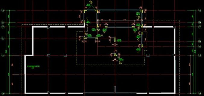 2号楼标高处墙柱定位及配筋图