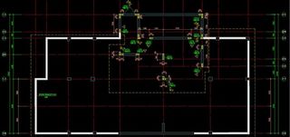2号楼标高处墙柱定位及配筋图