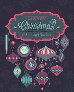 圣诞节海报设计矢量图