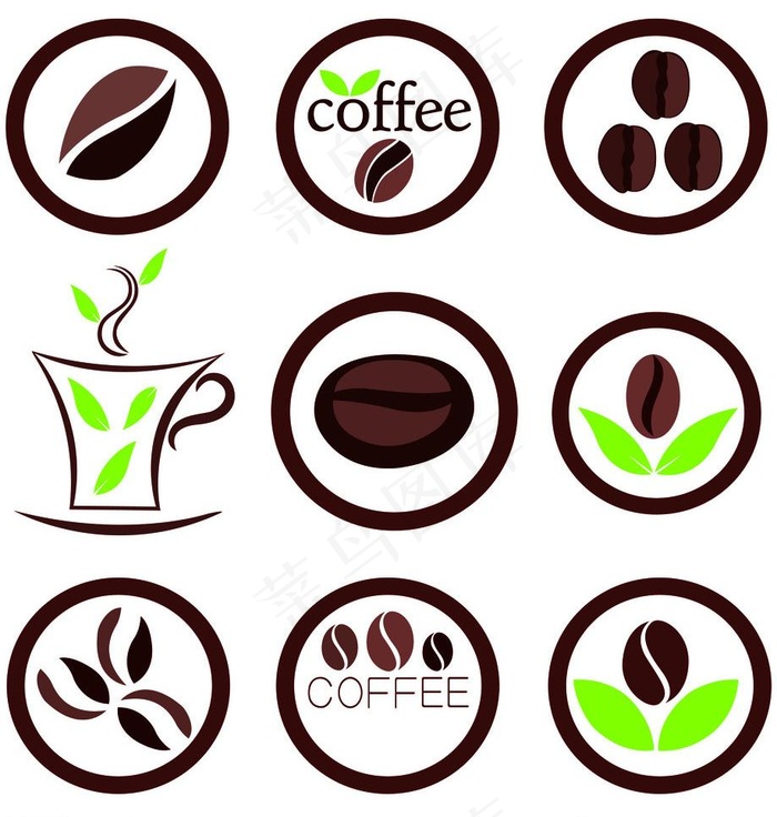 咖啡标志图片