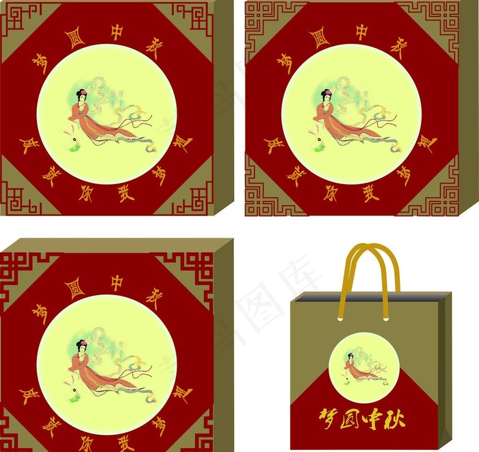 中秋包装图片ai矢量模版下载