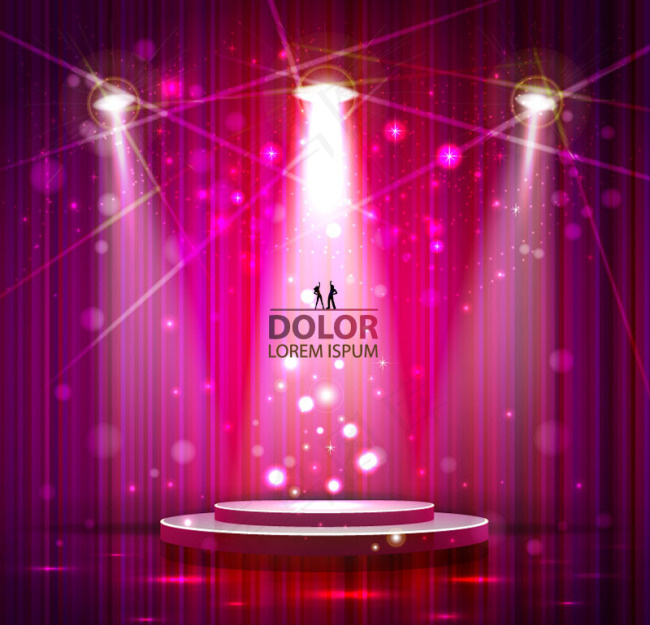 梦幻灯光舞台背景