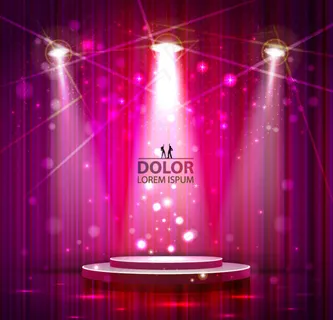 梦幻灯光舞台背景