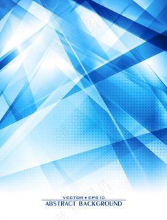 蓝色动感线条图片