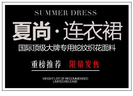 夏装连衣裙促销文字设计psd模版下载