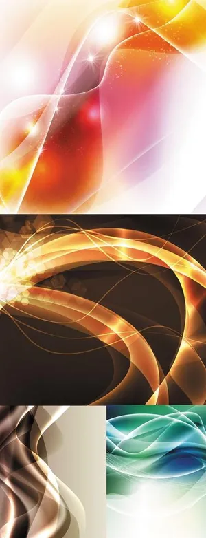 梦幻星光曲线背景矢量素材 梦幻星光曲线背景矢量素材