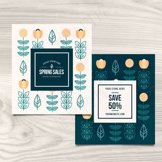 可爱的春天销售卡图片