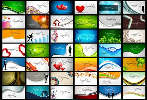 经典企业名片卡片设计矢量素材