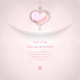 浪漫的婚礼背景矢量素材01