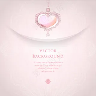 浪漫的婚礼背景矢量素材01