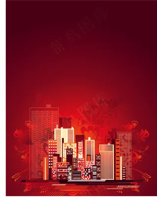 现代都市矢量图下载