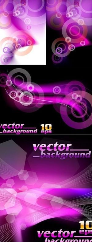 梦幻紫色背景矢量素材