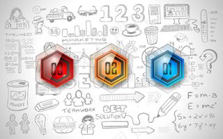 手绘素描创意海报设计矢量素材