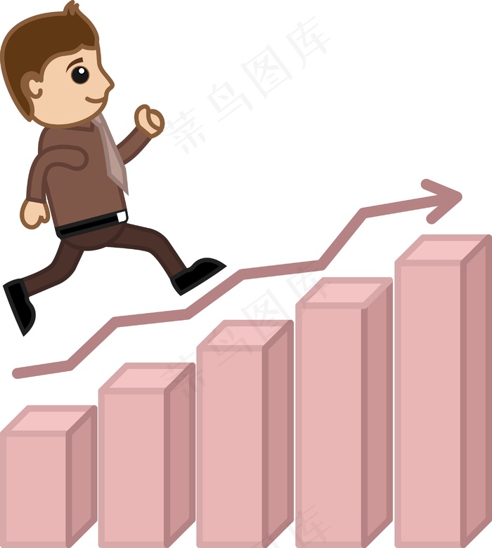 走向成功的商业动画eps,ai矢量模版下载