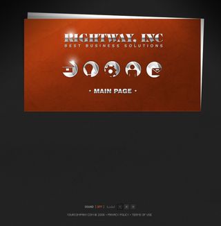 时尚简洁公司网页模板