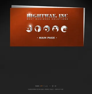 时尚简洁公司网页模板