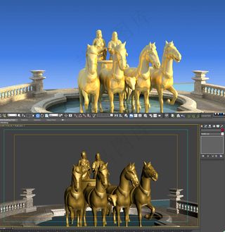 古罗马人物雕塑3d模型