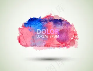 彩色泼墨素材免费下载