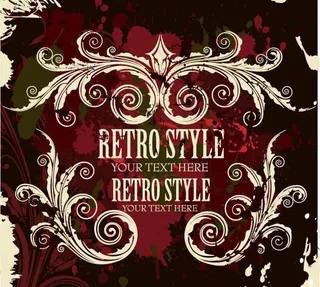 欧式花纹矢量素材图片