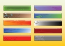 有光泽的横幅图形