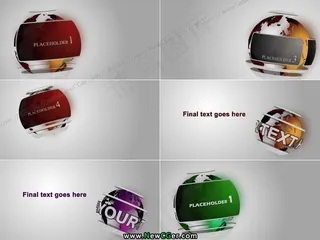 适用于新闻栏目的地球主题AE模板，...